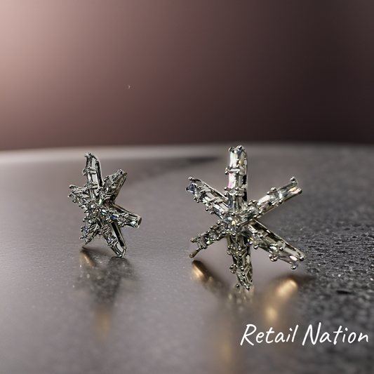 Crystal Snowflake Earrings