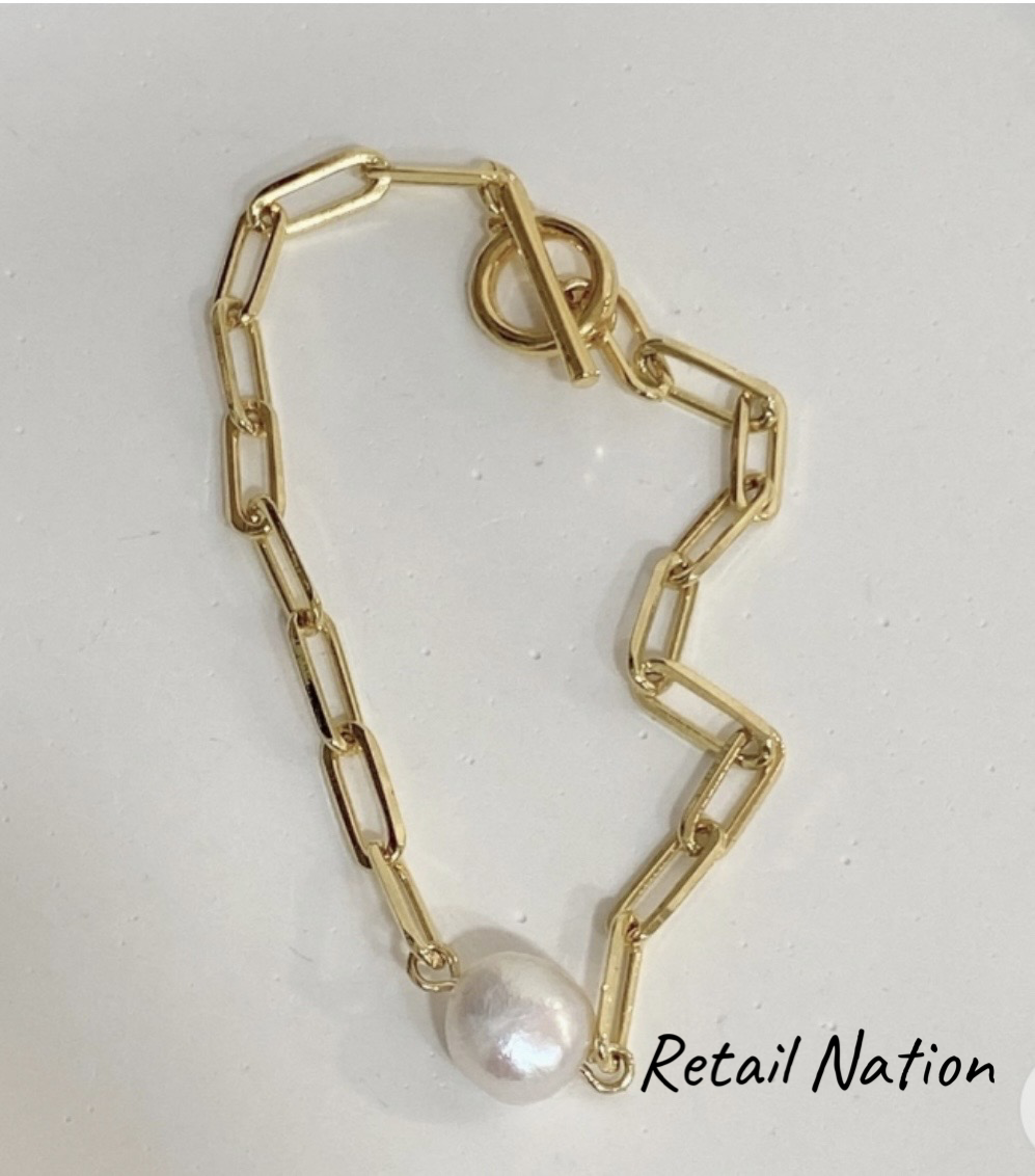 Pearl chain bracelet